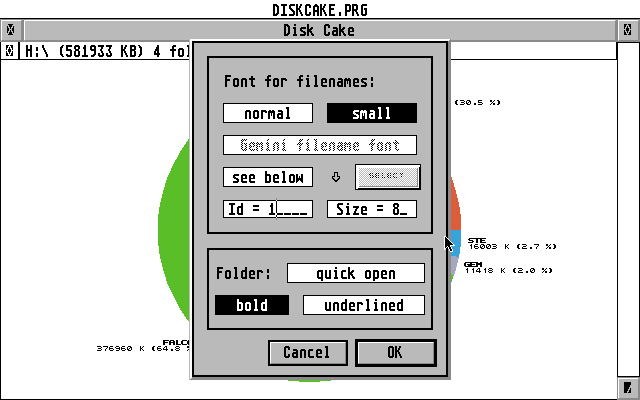 Disk Cake atari screenshot