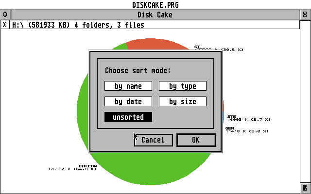 Disk Cake atari screenshot