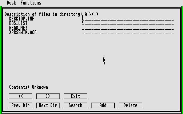 DiskMate atari screenshot