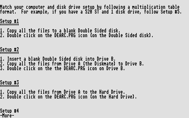 DiskMate atari screenshot