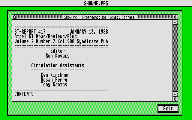 DiskMate atari screenshot