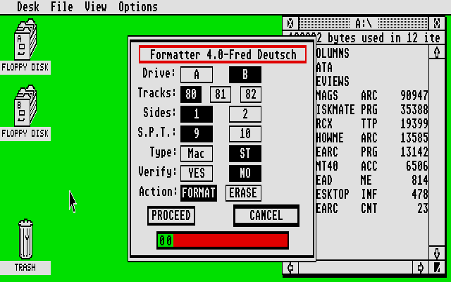 DiskMate atari screenshot