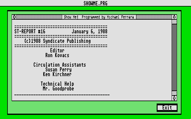 DiskMate atari screenshot