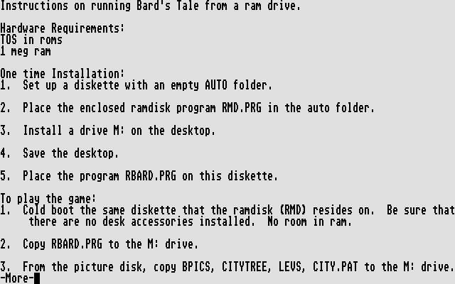 DiskMate atari screenshot