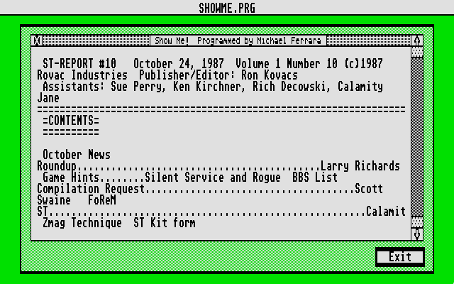 DiskMate atari screenshot