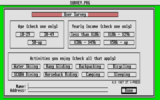 DiskMate atari screenshot