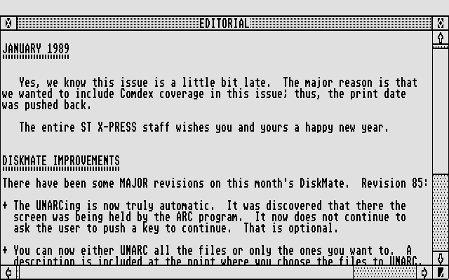 DiskMate atari screenshot