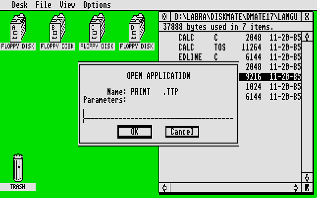 DiskMate atari screenshot