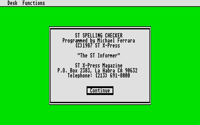 DiskMate atari screenshot