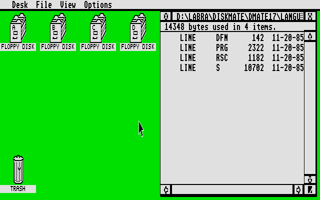 DiskMate atari screenshot