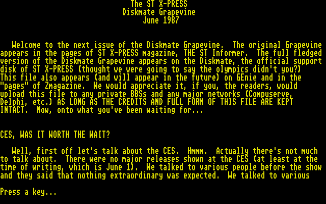 DiskMate atari screenshot