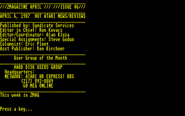 DiskMate atari screenshot