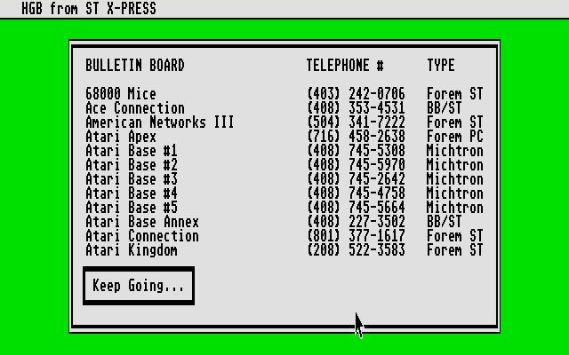DiskMate atari screenshot