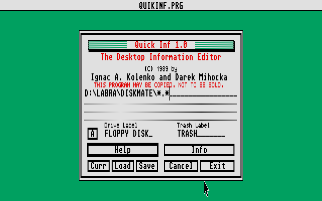 DiskMate atari screenshot