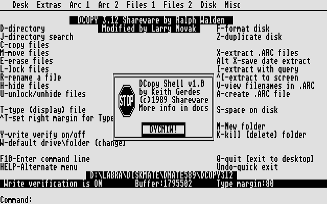 DiskMate atari screenshot