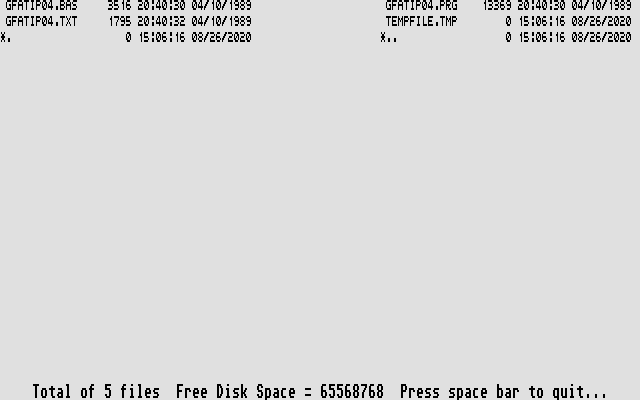 DiskMate atari screenshot