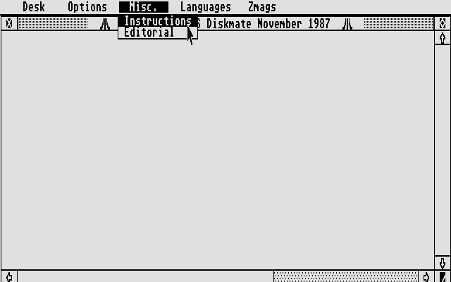 DiskMate atari screenshot