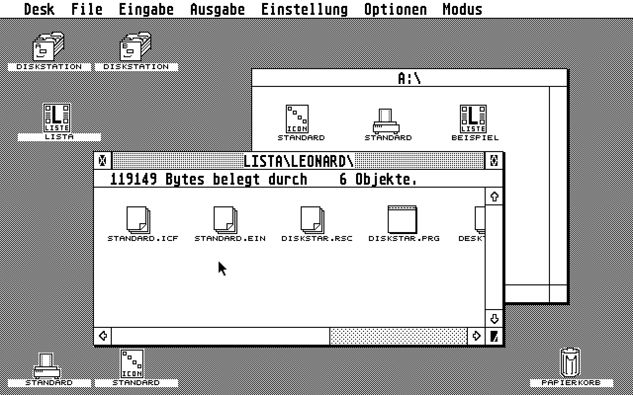 Diskstar atari screenshot