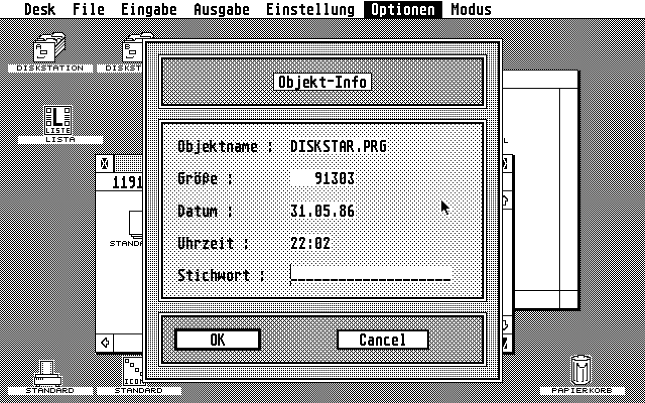 Diskstar atari screenshot