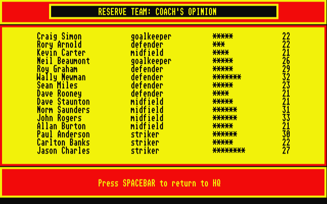 Division One '92 atari screenshot