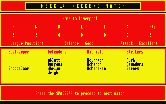 Division One '92 atari screenshot