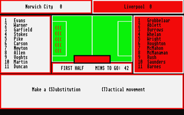 Division One '92 atari screenshot