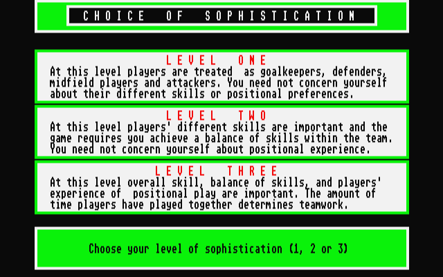 Division One '92 atari screenshot
