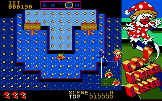 Mr. Do! Run Run atari screenshot