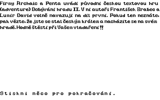 Dobývání Hradu II atari screenshot