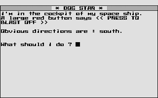 Dog Star atari screenshot