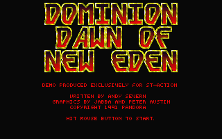 Dominion - Dawn of New Eden — screenshot 1