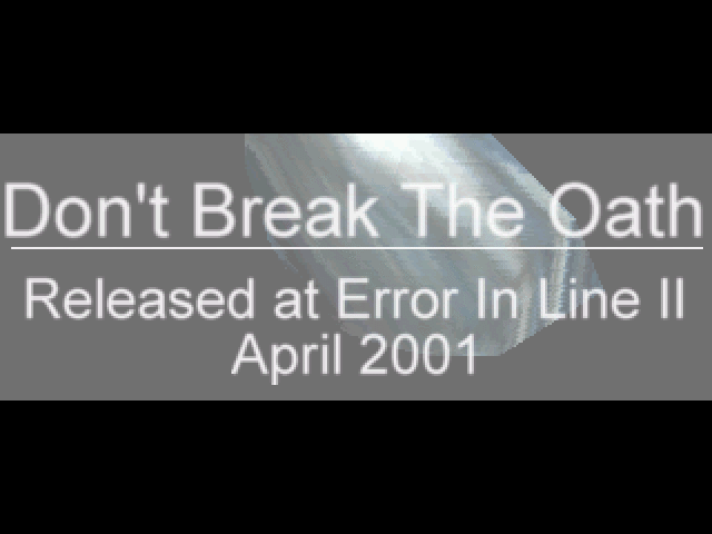 Don't Break the Oath atari screenshot