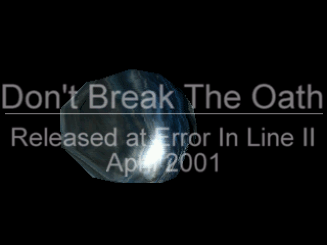Don't Break the Oath atari screenshot