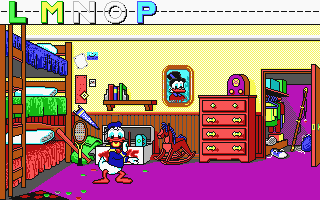 Donald's Alphabet Chase atari screenshot