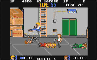 Double Dragon atari screenshot