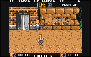 Double Dragon atari screenshot