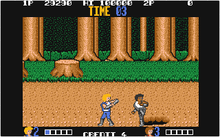 Double Dragon atari screenshot