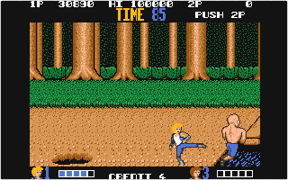 Double Dragon atari screenshot