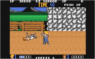 Double Dragon atari screenshot