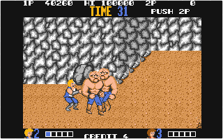 Double Dragon atari screenshot