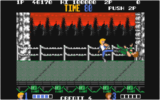 Double Dragon atari screenshot