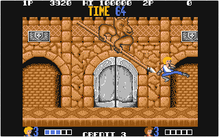 Double Dragon atari screenshot