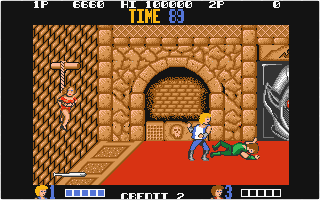 Double Dragon atari screenshot