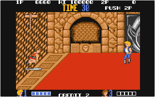 Double Dragon atari screenshot