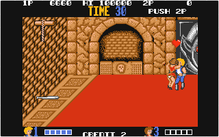 Double Dragon atari screenshot