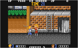 Double Dragon atari screenshot