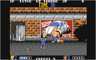 Double Dragon atari screenshot