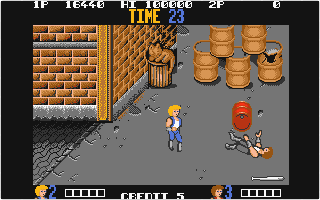 Double Dragon atari screenshot