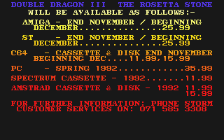 Double Dragon III - The Rosetta Stone atari screenshot