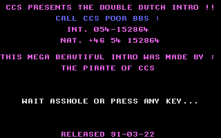 Double Dutch Intro atari screenshot